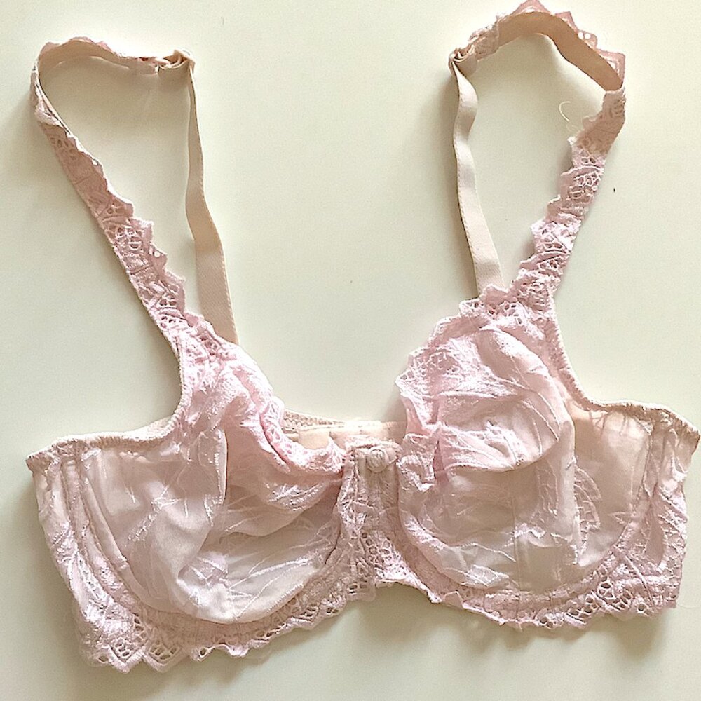 Bali Underwire Unlined Lace Desire Bra Model #3314, Pink, Size 36D